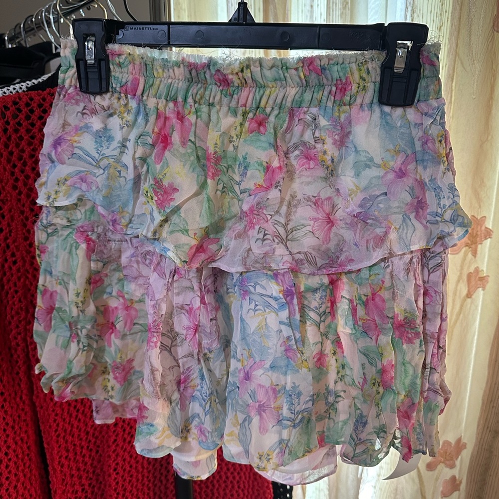 LoveShackFancy mini skirt small